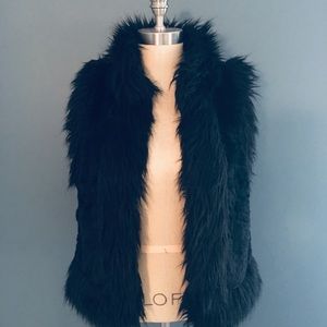 LOFT faux fur vest